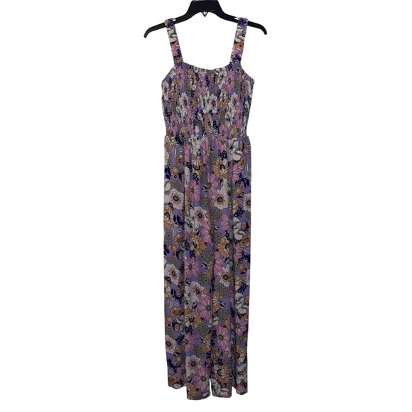 Dokotoo Casual Overalls/Jumpsuit 1-PC Sleeveless Floral Print Boho Romper SZ LG - Picture 3 of 7
